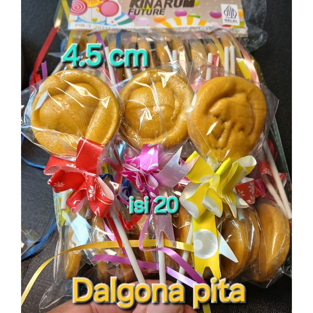 

Dalgona candy PITA diameter 4.5 cm isi 20 pcs per pak