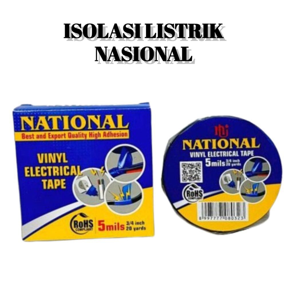 Solasi hitam National,isolasi kabel National besar