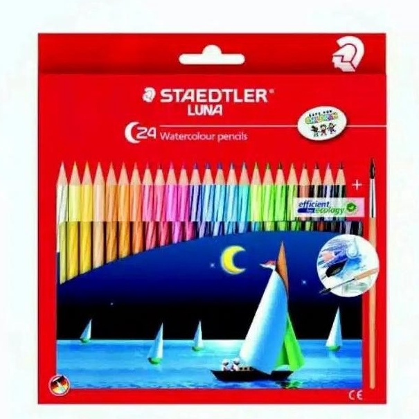 

KODE Q95J Pensil Warna Staedtler Luna Water Color Set 24 Warna