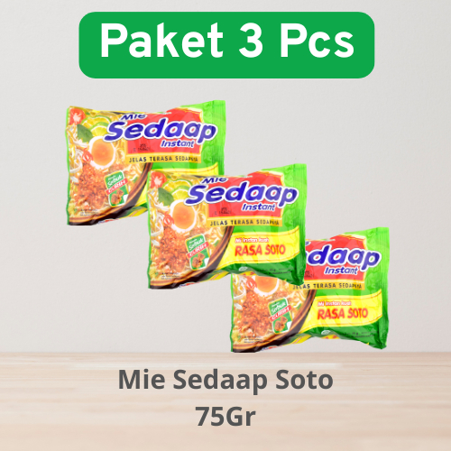 

Mie sedaap Soto Paket 3 Pcs