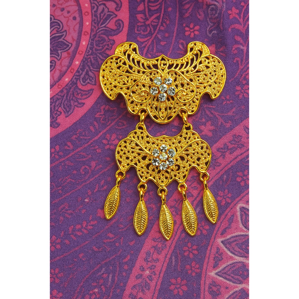 Bros Kebaya Cantik Mewah  | Aksesoris Hijab Pengantin Modern Tradisional