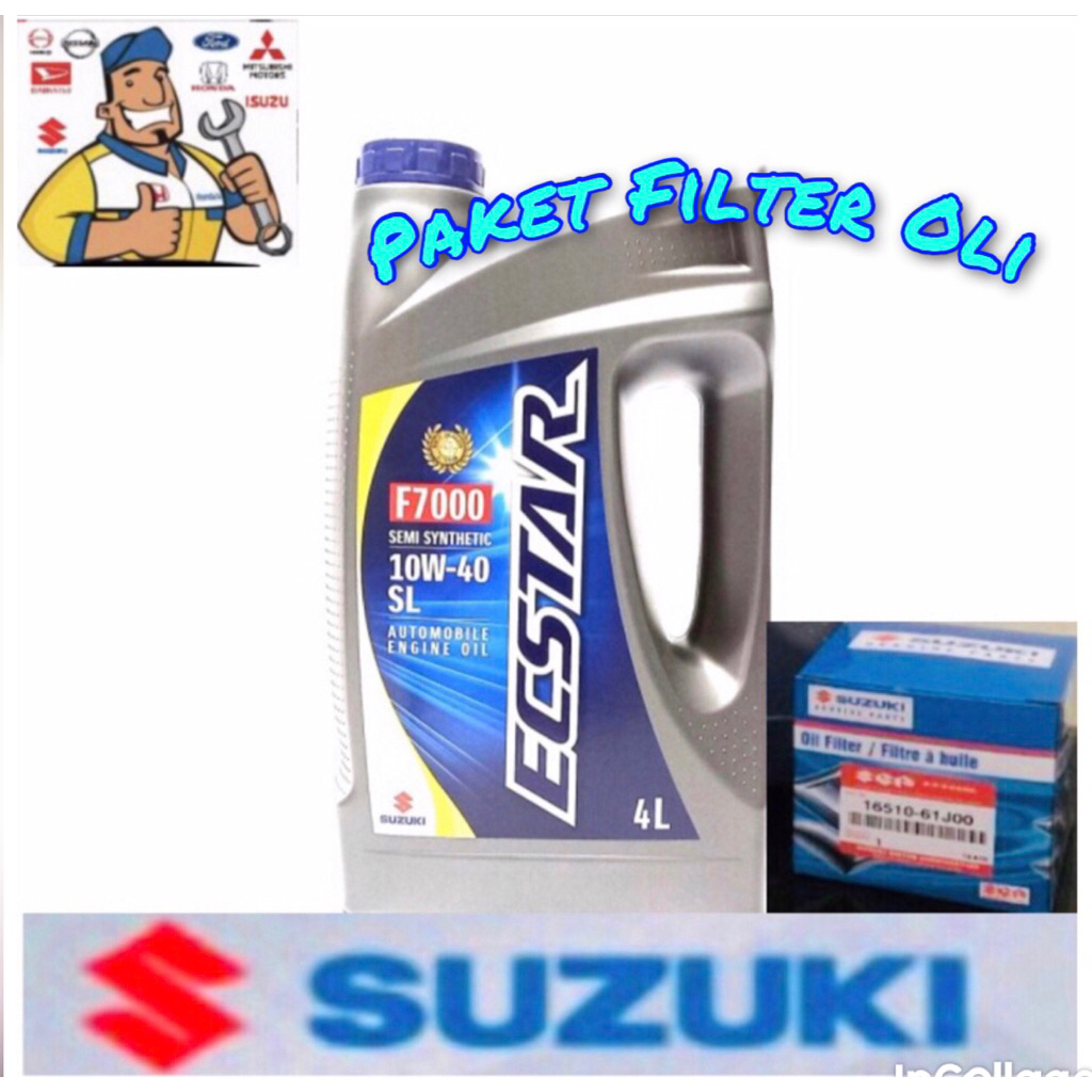 oli suzuki ecstar 10w 40 F7000 4Liter (paket)