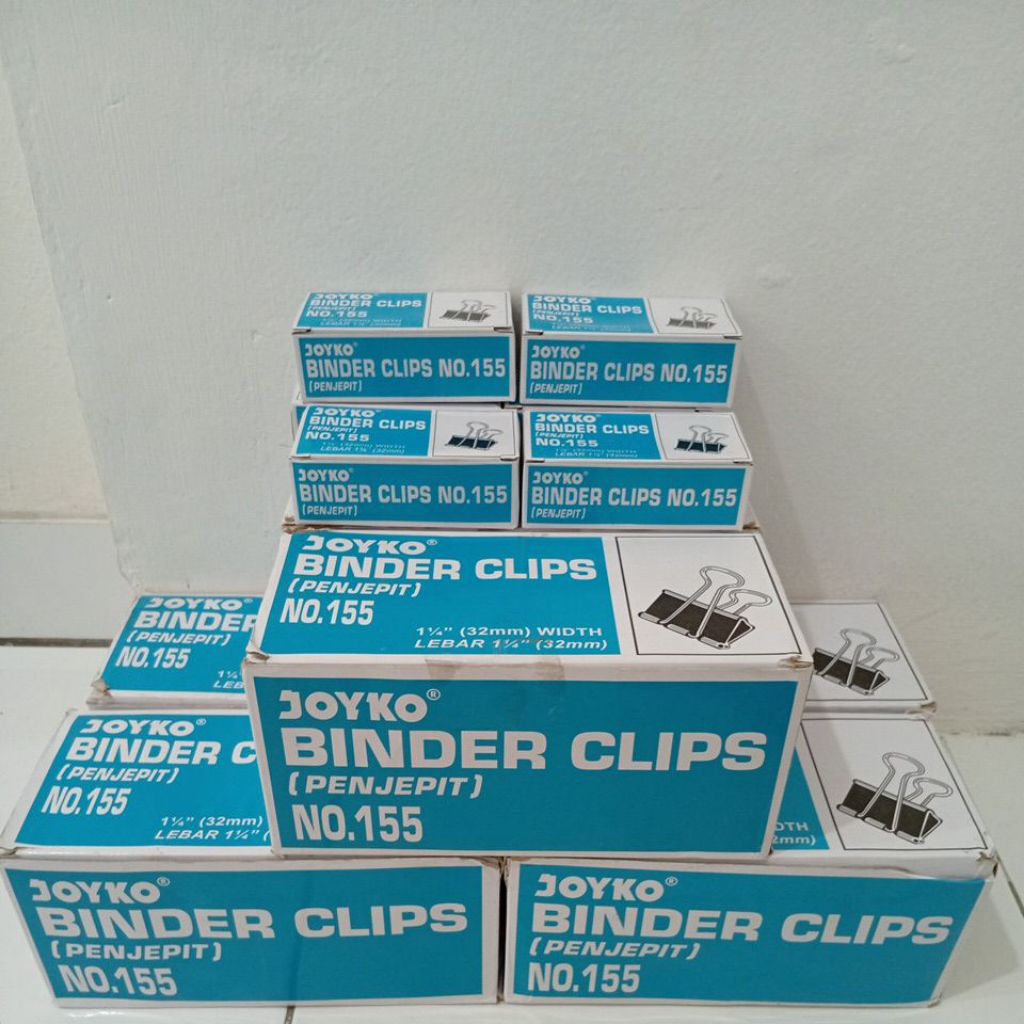 

Binder clips JOYKO no. 155 ( harga di atas untuk harga per/pak isi 12 pcs)