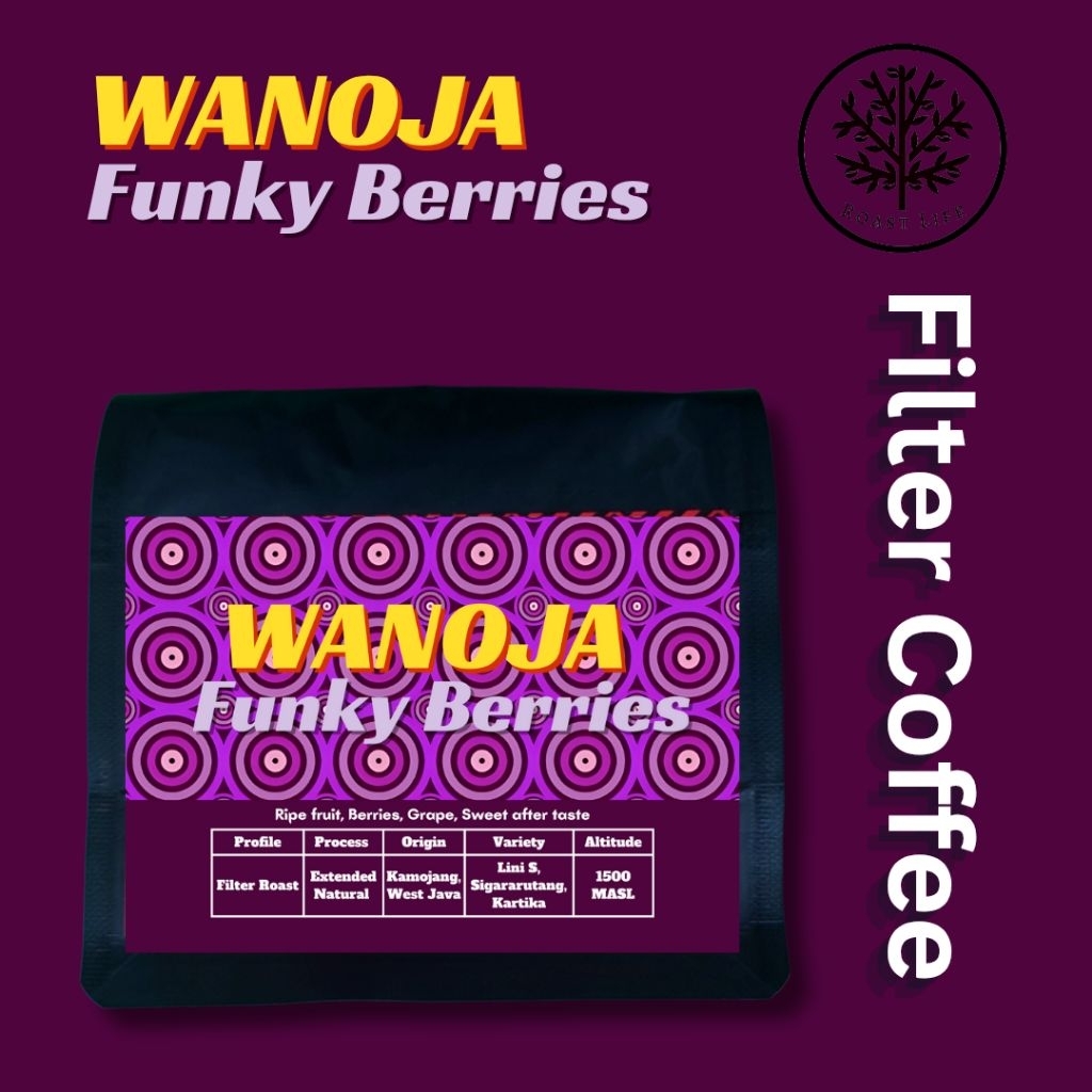 

Wanoja Funky Berries, Kamojang | Biji Kopi Arabica 200gr (Roasted Beans)