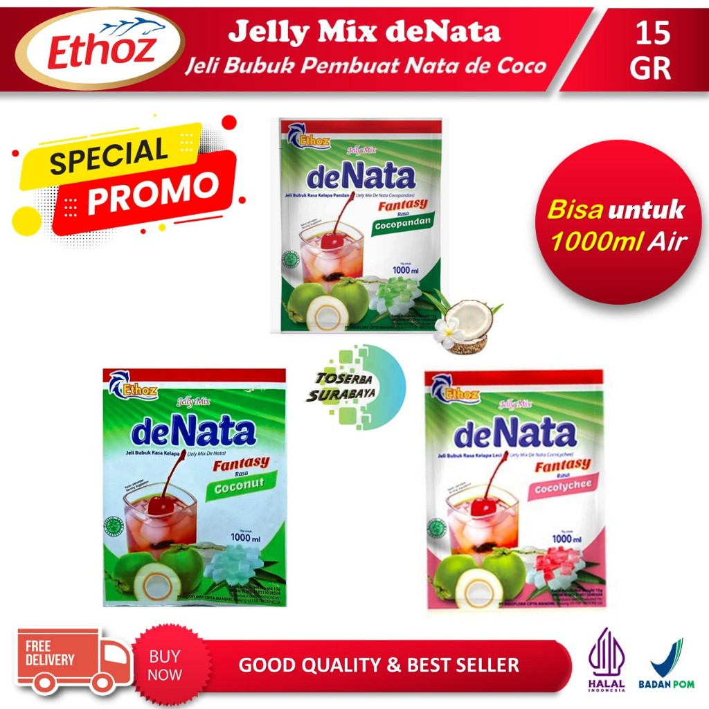 

(PROMO) ETHOZ deNata - Bubuk Pembuat Nata De Coco