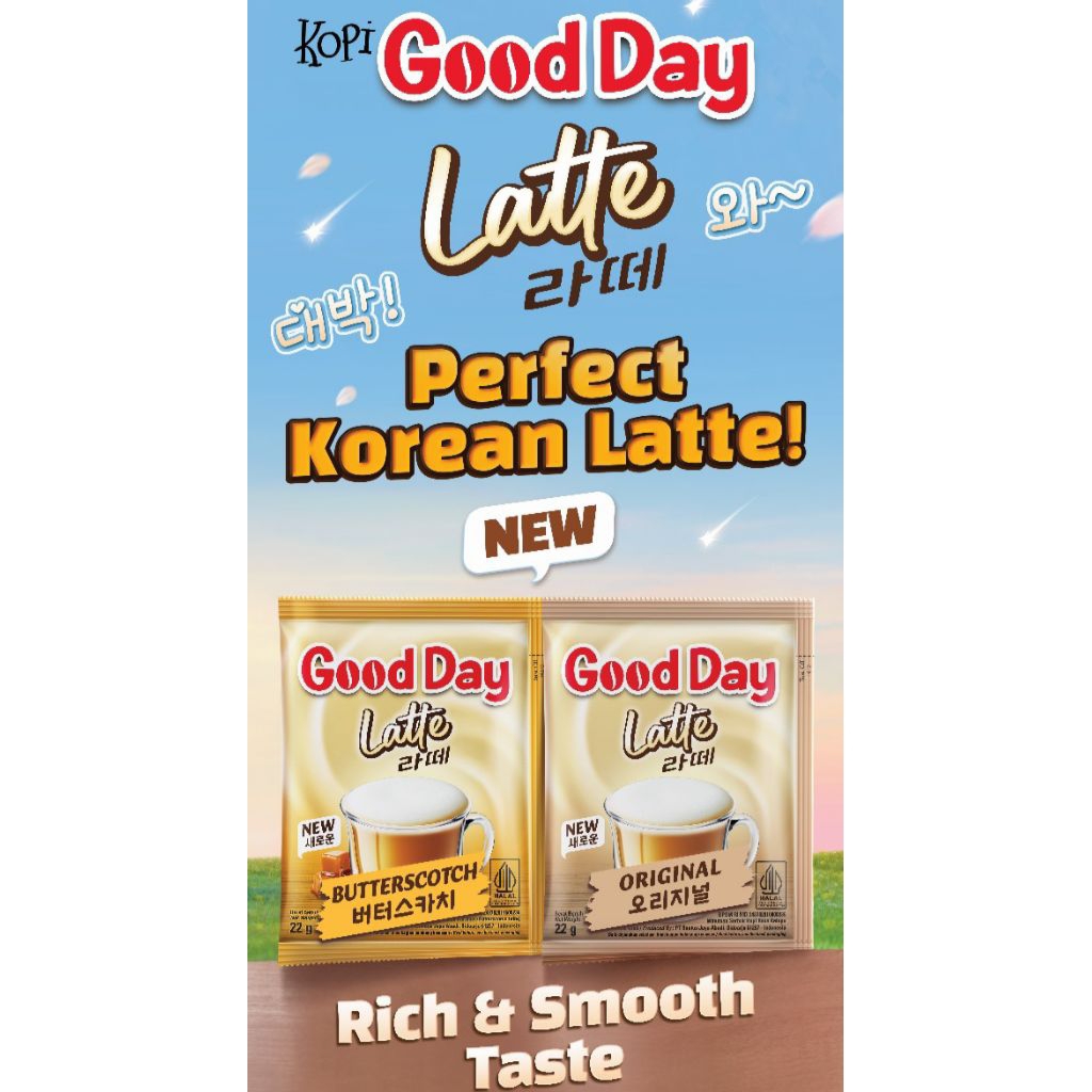 

Kopi Good Day Latte renceng isi 10 Sachet