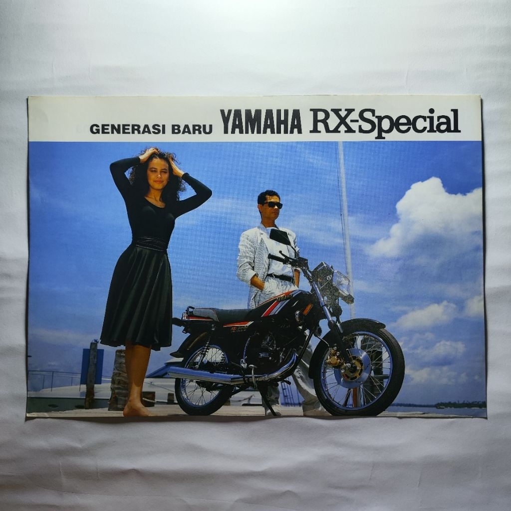 Brosur Flyer Leaflet Poster Jadul Lawas Yamaha RX Spesial RX S Tahun 1990