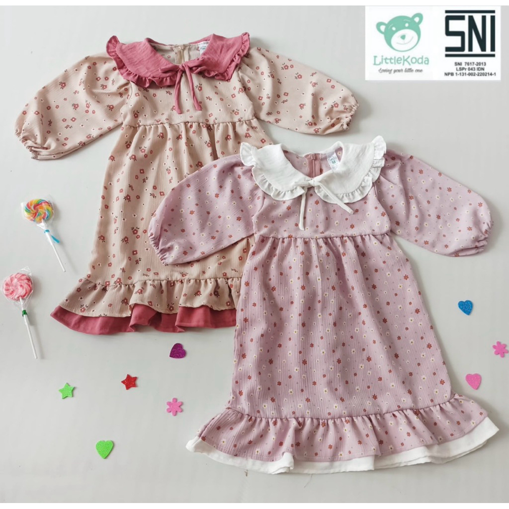 little koda gamis khanza ready stok