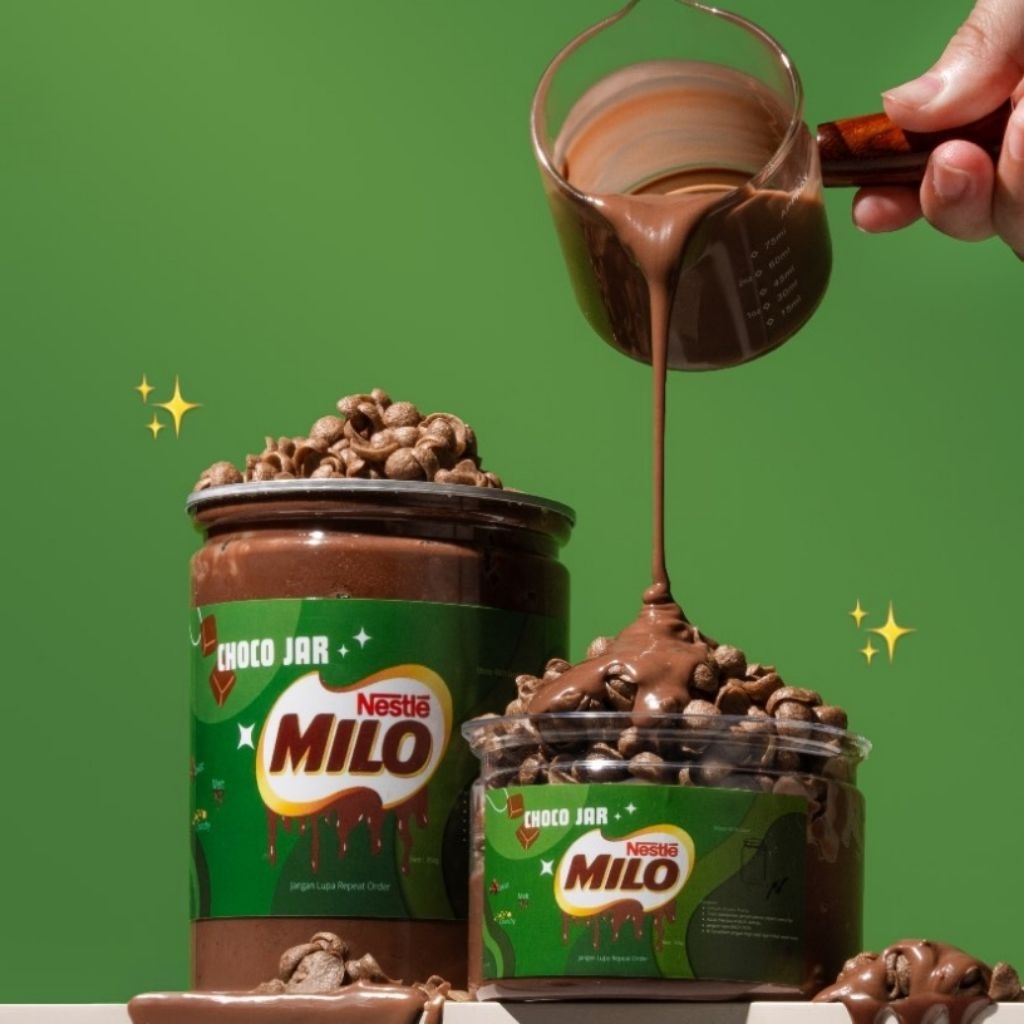 

MILO CHOCO JAR CEMILAN VIRAL SNACK