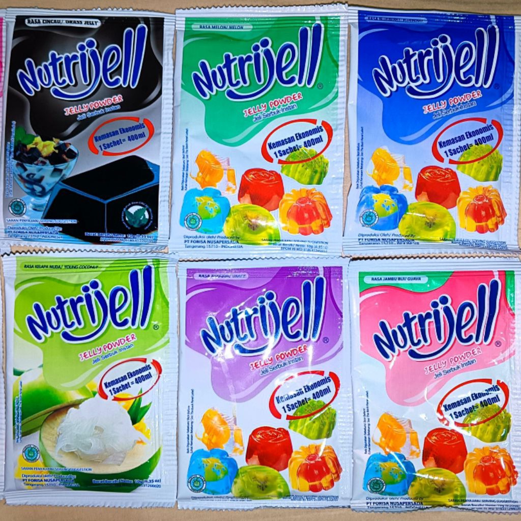 

Nutrijell Jelly Powder/Jelly Serbuk Instan Nutrijell Sachet