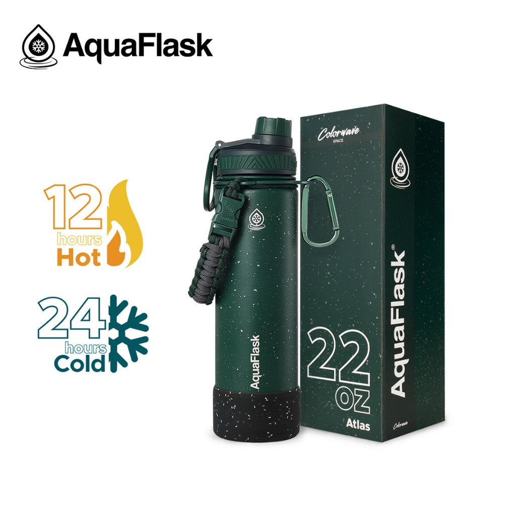 AquaFlask Color Wave Collection Bottles/Tumbler 22oz / 40oz - Atlas