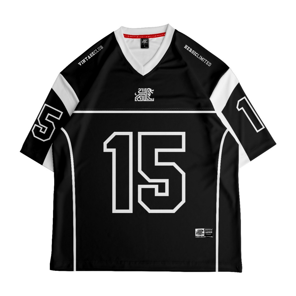 OVERSIZE JERSEY VINTAGE ORIGINAL HEROICLIMITED VNTGBLCKWT15 - JERSEY OVERSIZE - JERSEY DRYFIT - JERS