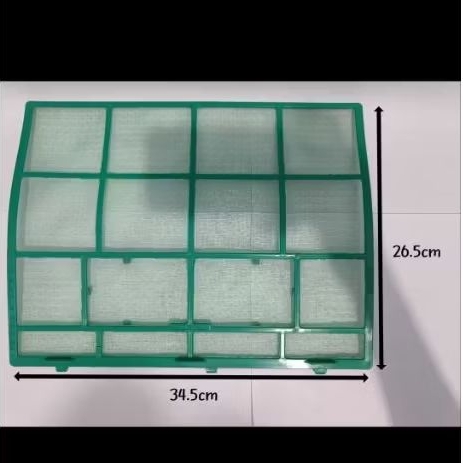 Saringan Filter Udara AC Sharp 1/2 3/4 1 PK AH-A5SAY  AH-A7SAY AH-A9SAY 34.5 x 26.5 cm Hijau Cabutan