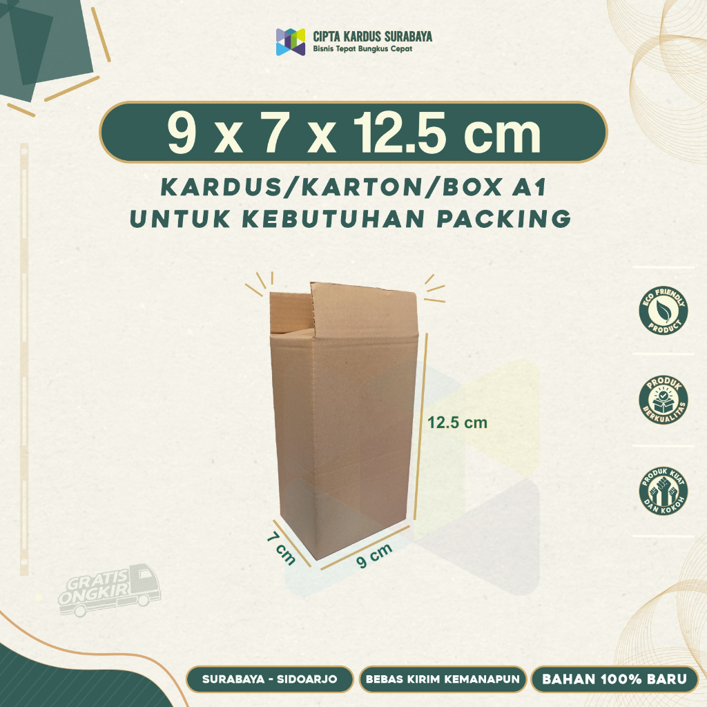

Kardus Packing 9x7x12.5 | Box packing | Karton Packing