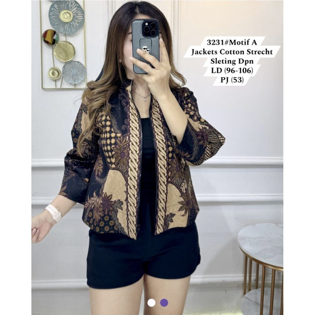 jaket batik wanita