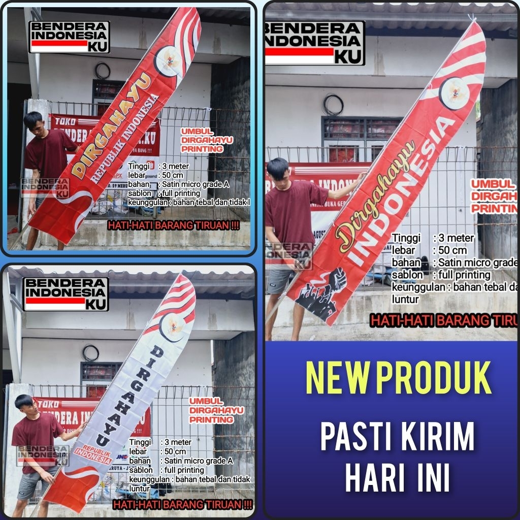 Umbul umbul  Dirgahayu Full Printing