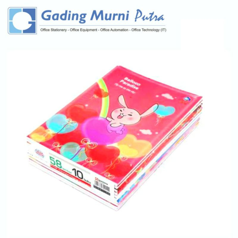 

BUKU TULIS SIDU 58 LEMBAR 1 PACK 10 BUKU