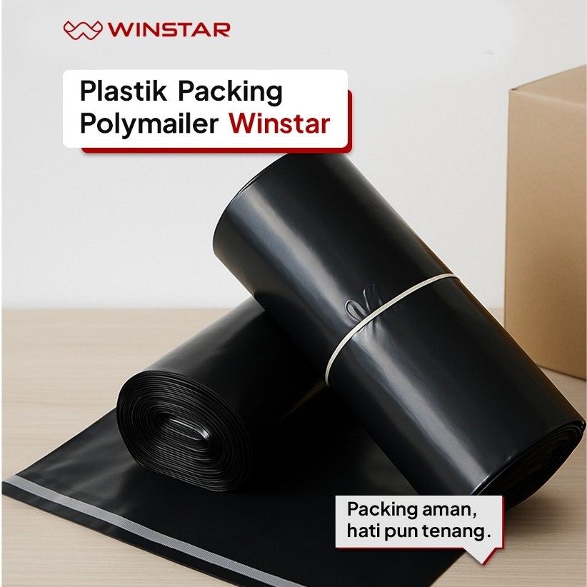 

POLYMAILER PLASTIK PACKING 40x50 POLYMAILER HITAM DAN PUTIH ISI 100 PCS