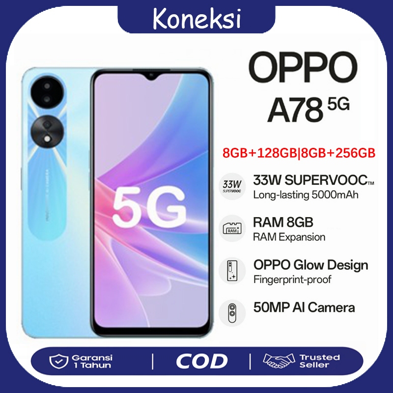 【COD】HP OPPO A78/A97 Ram 8/128GB | 8/256GB|12GB+256GB Smartphone 5G LET 6.56 inch Dual SIM 50MP+8MP 