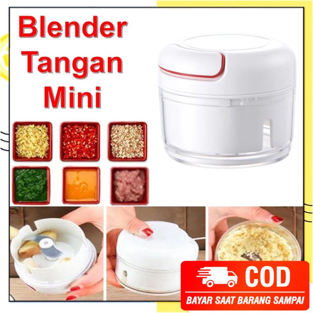 HC Blender Tangan Mini Speedy Chopper Tarik Penghancur Gilingan Bumbu Choper Serbaguna