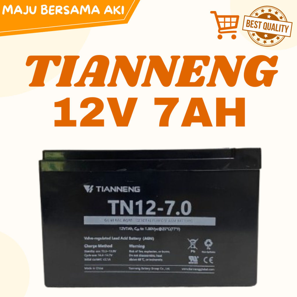 Aki Lampu Emergency 12V 7AH Tianneng Vrla