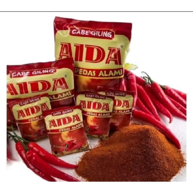 

Aida cabe bubuk/cabe giling/25g/250g/500g