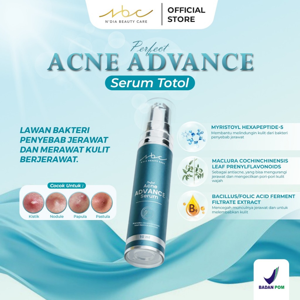 NBC OFFICIAL SERUM ACNE ADVANCE/SERUM JERAWAT TOTOL/SERUM BERJERAWAT/SERUM ACNE/SKINCARE BERJERAWAT 