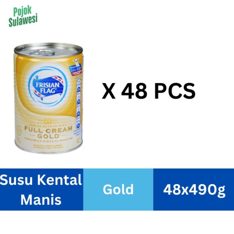 

FRISIAN FLAG Susu Kental Manis Gold 490g / 48pc (1dus)