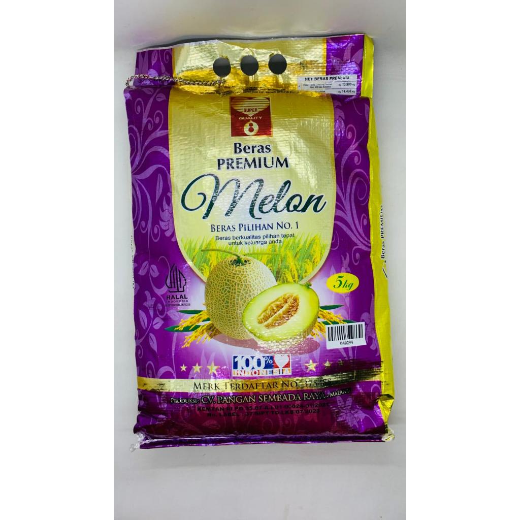 

BERAS PREMIUM MELON UNGU KEMASAN 5 KG KHUSUS INSTANT