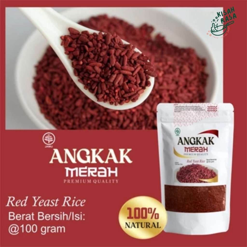 

Angkak Beras Merah Asli, Beras merah herbal untuk demam berdarah 100 Gram PREMIUM