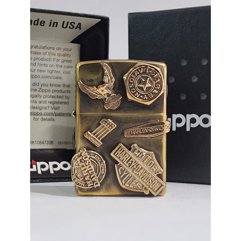 Original Zippo Harley Davidson Emblem Logo