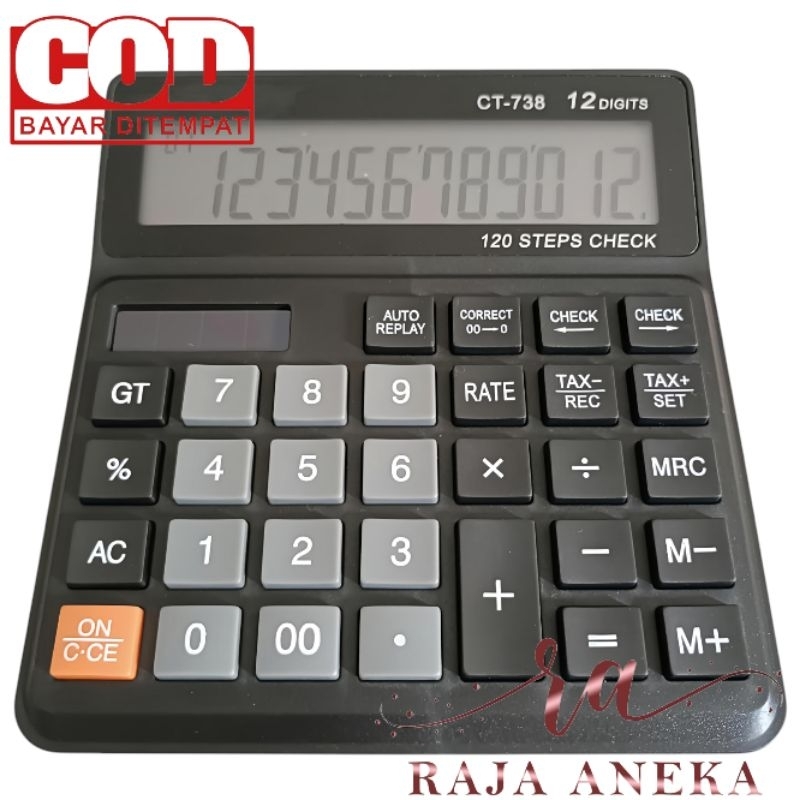 

Calculator Kalkulator Murah tipe SDC738 738 Warna Menarik 12 Digit CT