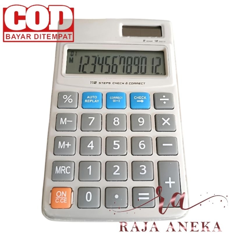 

Calculator Kalkulator Murah tipe SDC 412S 412 S Warna Menarik 12 Digit CT