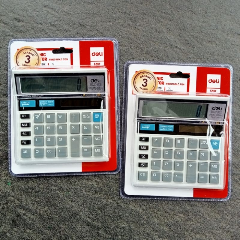 

Kalkulator Calculator Deli DLC-512N ( Pcs ) [ Original ]