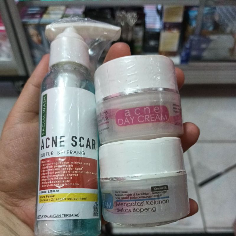 Paket  ACNE SCAR Bopeng Skincare