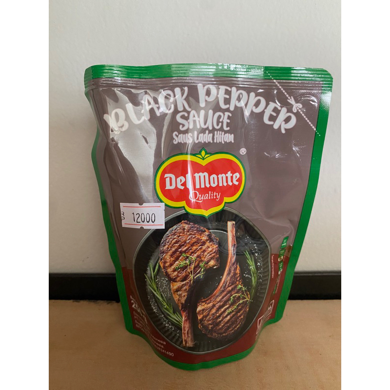 

Del monte black pepper sauce 250 gr