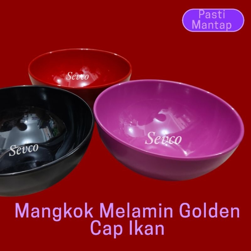 Mangkok Melamin Milamin Golden Dragon W06-6 / Mangkok Bagus