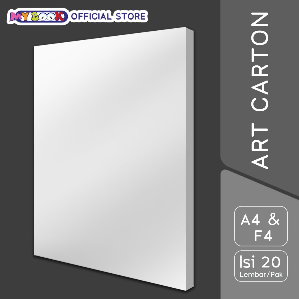 

Margono Kertas Art Carton / Karton Glossy 230 gsm A4 / 260 gsm F4 - 20 Lembar