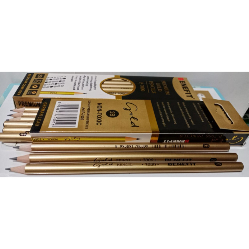 

Pensil 2B Benefit Gold P-7000 1 Pak isi 12 Pcs