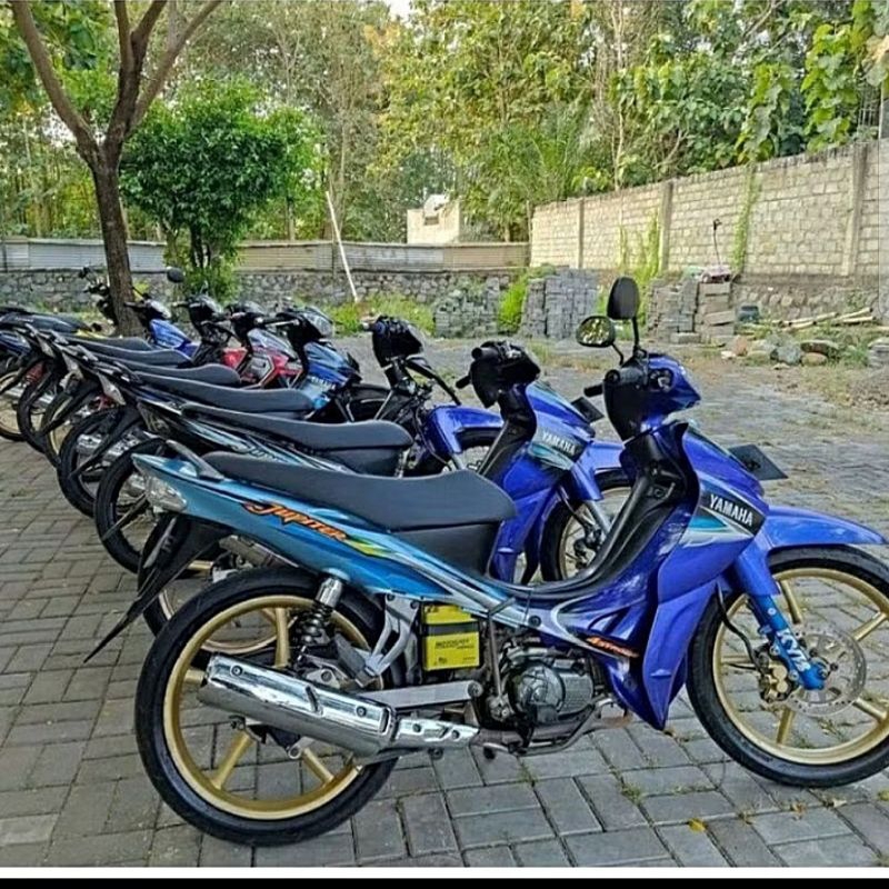 (BISA COD) Striping Lis sticker standard ori Jupiter Z 2004 2005 Biru