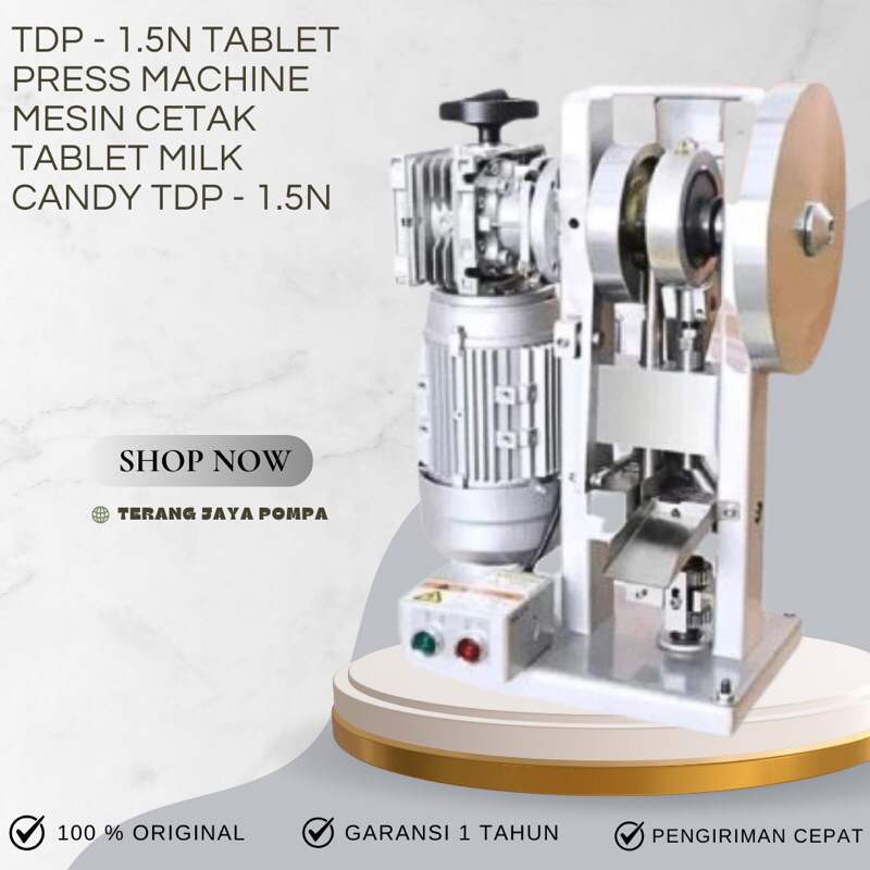 TDP-1.5N Tablet Press Machine Alat Cetak Tablet Milk Candy TDP-1.5N