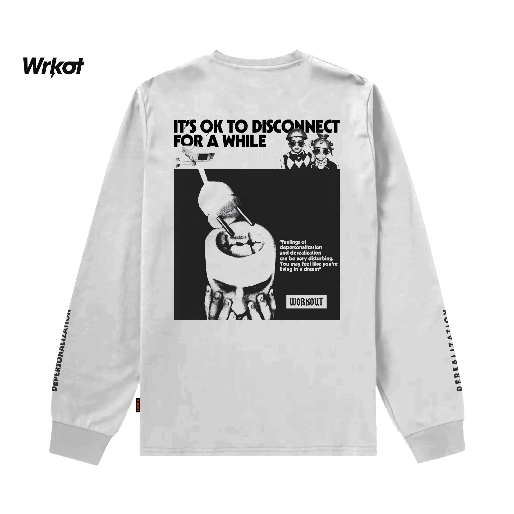 Workout Streetwear (Bisa Cod) Longsleeve baju Kaos Lengan Panjang DISCONNECT