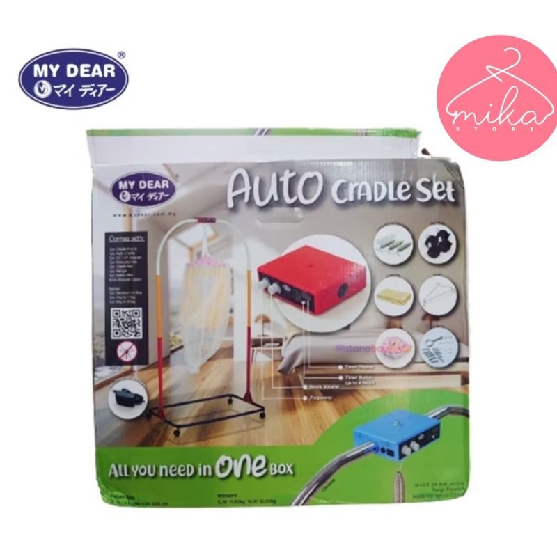 My Dear Tiang Ayunan Elektrik Komplit - Ayunan Bayi Chrome Stainless