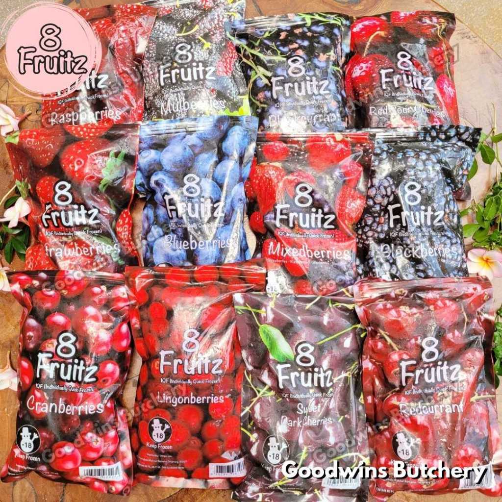 

Frozen fruit IQF ALL VARIANT 8 Fruitz imported semua varian buah beku 8Fruitz 500g