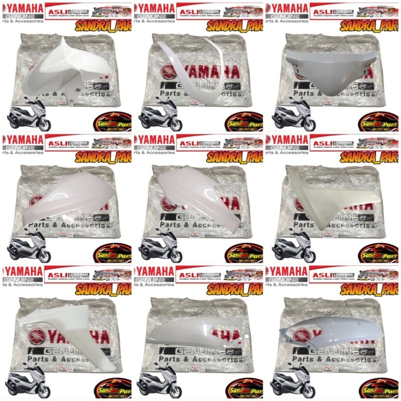COVER FULL SET BODY HALUS YAMAHA NMAX OLD PUTIH ORIGINAL