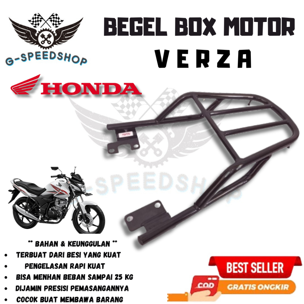 Breket Motor VERZA CB VERZA 150 Behel Bracket Hollow Breaket Braket Begel Dudukan Box Belakang