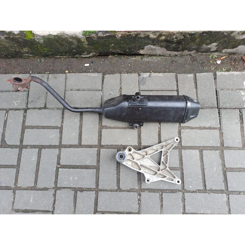 Knalpot set Swing Arm Vario 125 Vario 150 Fi New Led Original copotan