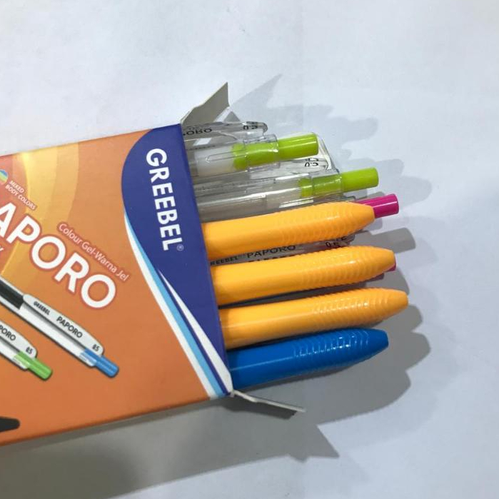 

GREEBEL GEL PEN GP-507 PAPORO 0.5 Pulpen Gel