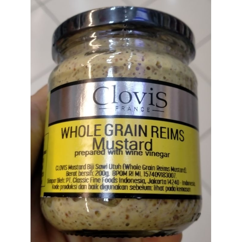 

CLOVIS FRANCE WHOLE GRAIN REIMS MUSTARD 200g