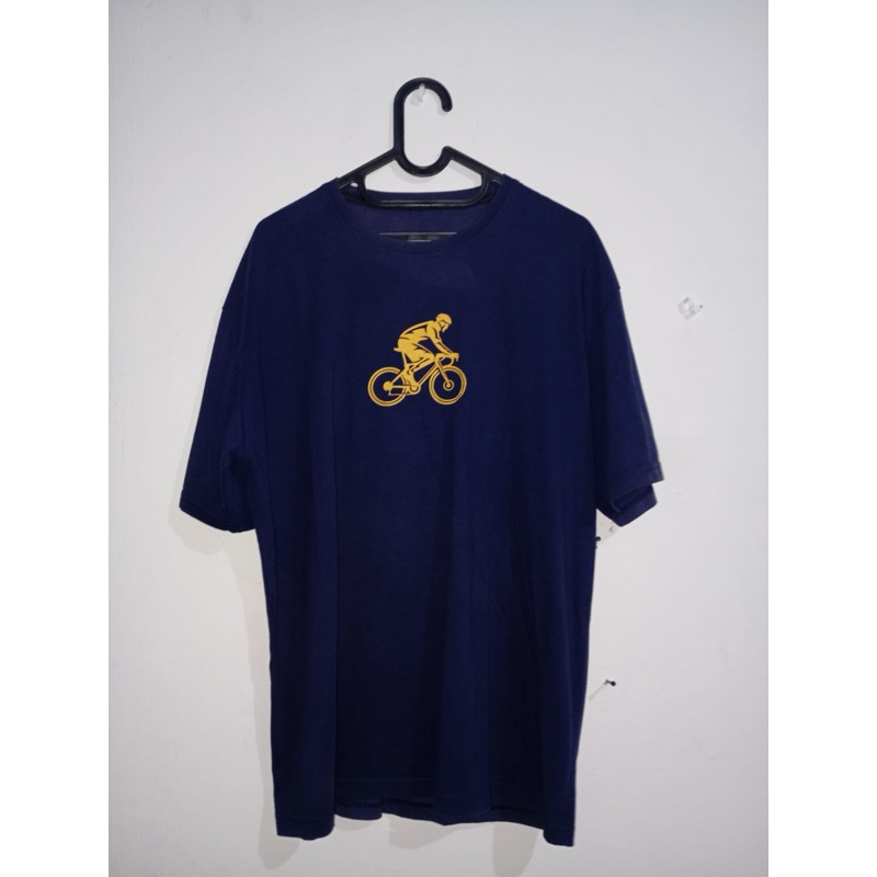 PRELOVED Kaos Biru Navy Sepeda Motor Oversize